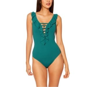 Bleu Rod Beattie Lace Down One Piece Swimsuit in Oceanside (12)